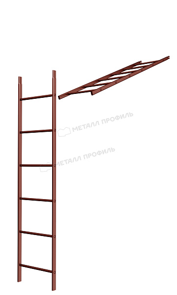 Такую продукцию, как Лестница кровельная стеновая дл. 1860 мм без кронштейнов (3011), вы можете заказать в Компании Металл Профиль.