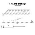 Металлочерепица МЕТАЛЛ ПРОФИЛЬ Ламонтерра-XL NormanMP (ПЭ-01-9003-0.5)